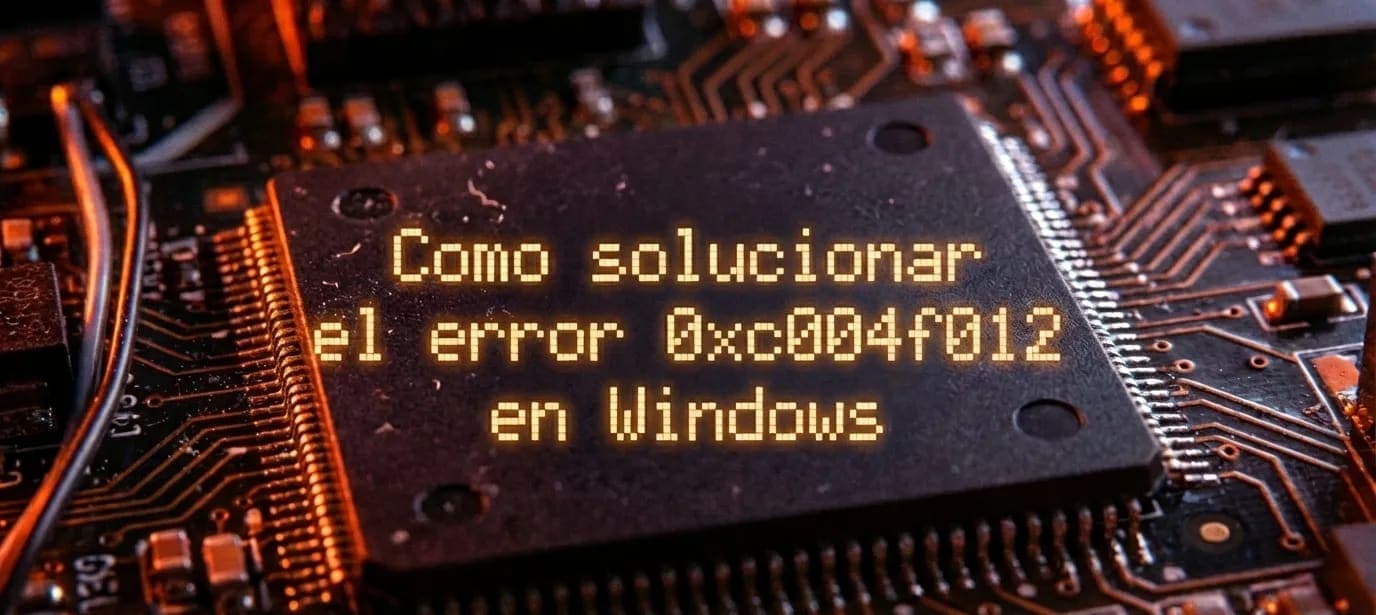 Como solucionar el error 0xc004f012 en Windows
